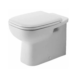 Vas wc pe pardoseala Duravit D-Code, lipit de perete, pentru rezervor ingropat
