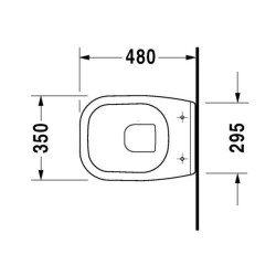 Vas wc suspendat Duravit D-Code compact, alb