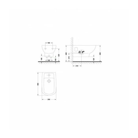 Bideu suspendat Gala Smart 56.5x35