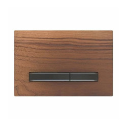 Clapeta de actionare Geberit Sigma50 nuc american/butoane negru mat