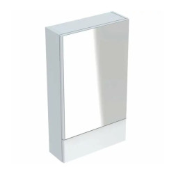 Dulap cu oglinda suspendat Geberit Selnova Square alb 1 usa simpla 1 usa rabatabila 50 cm