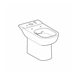 Vas wc pe pardoseala Geberit Smyle Rimfree fara capac cu spalare verticala alb