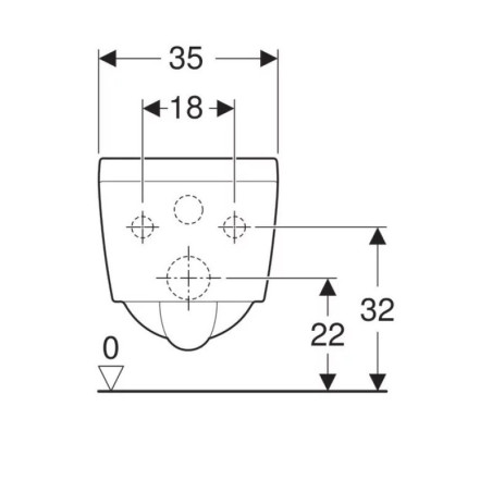 Vas wc suspendat Geberit Xeno2 rimfree cu spalare verticala alb