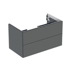 Dulap baza suspendat Geberit One lava mat 90 cm cu 2 sertare