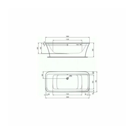 Cada freestanding Ideal Standard Connect Air 170x80