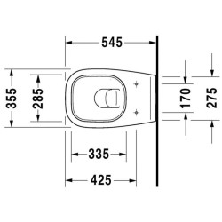 Vas wc suspendat Duravit D-Code
