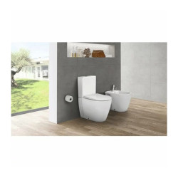 Set vas WC pe pardoseala Gala Coral BTW cu capac softclose alb