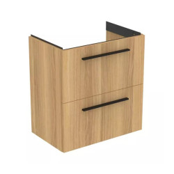 Dulap baza suspendat Ideal Standard i.life S 2 sertare stejar 60 cm