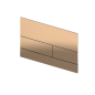 Clapeta actionare in doua trepte tecesquare polished red gold ii antiamprenta 240x170x2 mm