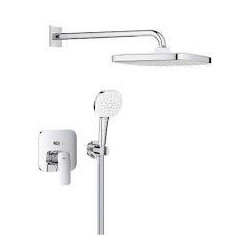 Sistem dus incastrat Grohe Cubeo cu tempesta 250, fara corp incastrat