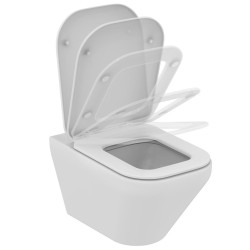 Vas wc tonic ii suspendat aquablade cu capac soft close si fixare ascunsa