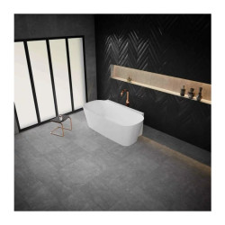 Cada freestanding din compozit Vayer Nova 2 alb 164x83 cm lipita de perete