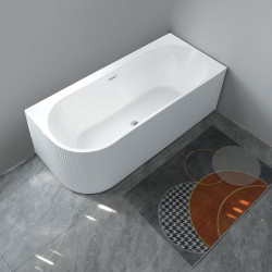 Cada freestanding cu riflaj , 150x75 , colt stanga