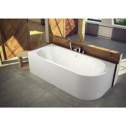 Cada asimetrica Besco Avita 150x75 cm stanga | AmmeBath.ro