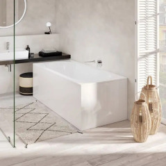 Cada oberon 160x75 cm pentru inzidire, din quaryl, cu set picioare inclus