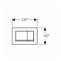 Clapeta de actionare Geberit Sigma30 alb mat lacuit