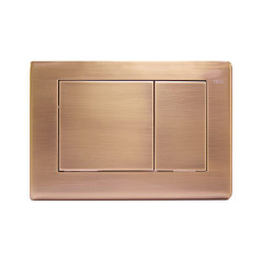 Clapeta actionare in doua trepte teceplanus otel inox cupru antichizat 214x144x15