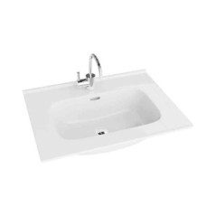 Manitoba, alb, lavoar pt mobilier, cu orificiu pt baterie si cu preaplin, 610x465, 16182 | AmmeBath.ro