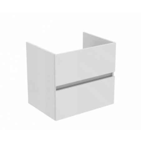 Eurovit+, alb lucios, mobilier suspendat pentru lavoar, 600x440x550mm, cu 2 sertare, r0259wg | AmmeBath.ro
