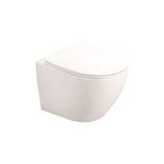 Alfonzo, alb, vas wc suspendat rimless protect + capac wc cu soft close si quick release, 53.5x36x36cm, b2330bd-2 | AmmeBath.ro