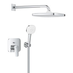 Sistem dus incastrat Grohe Cubeo cu tempesta 250, fara corp incastrat