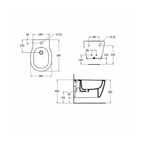 Bideu suspendat Ideal Standard Connect