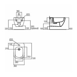 Bideu suspendat Ideal Standard Tesi