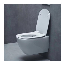 Capac WC soft-close Ideal Standard Tesi oval, alb