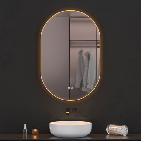 Oglinda baie cu led 60x90 reversibila. Trei tipuri de iluminare