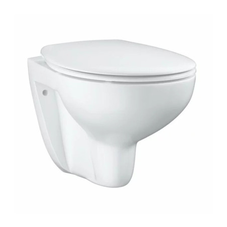 Set vas WC suspendat si capac softclose Grohe Bau Ceramic Rimless, alb