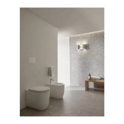 "Bideu Atelier Blend Curve Alb Lucios - Eleganță și Confort în Ba
