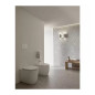 Bideu pe pardoseala Atelier Blend Curve, alb lucios