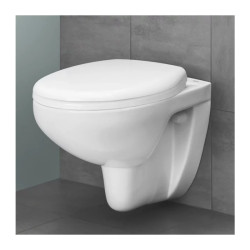 Set vas wc suspendat Bau Ceramic cu capac Bau Ceramic fix