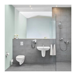 Set vas wc suspendat Bau Ceramic cu capac Bau Ceramic fix, alb
