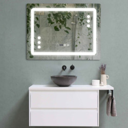 Oglinda baie 80x60 cu led si dezaburire 80-20-3-3