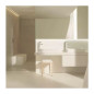 Bideu pe pardoseala Atelier Blend Curve, alb lucios