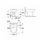 Bideu stativ,  Grohe Bau Ceramic, alb , 39432000