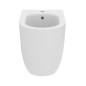 Bideu pe pardoseala Atelier Blend Curve, alb lucios