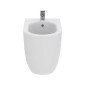 Bideu pe pardoseala Atelier Blend Curve, alb lucios